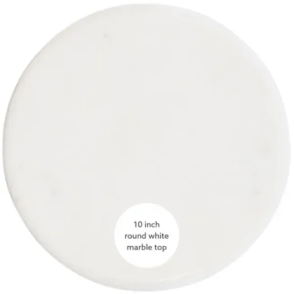 Accent & End Tables-Kirkland's Home Marble And Gold Base Cocktail Table White