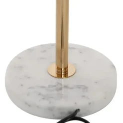 Table Lamps-Kirkland's Home Marble And Gold Metal Globe Table Lamp White