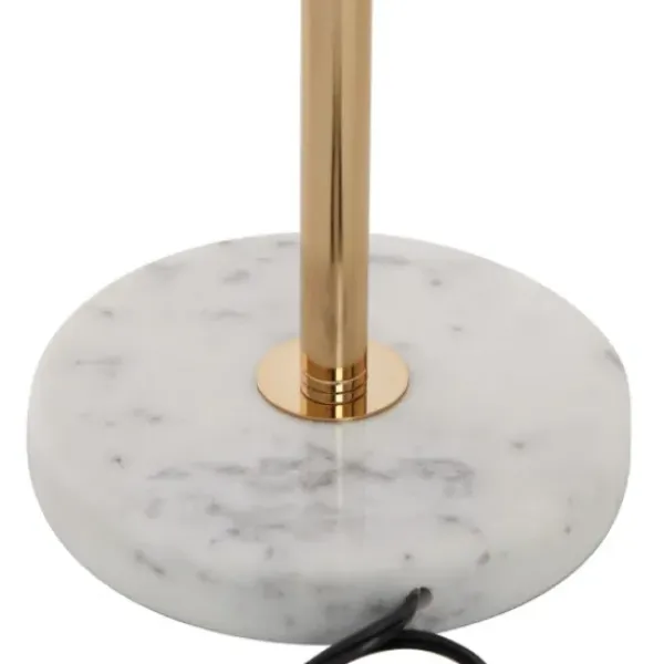 Table Lamps-Kirkland's Home Marble And Gold Metal Globe Table Lamp White