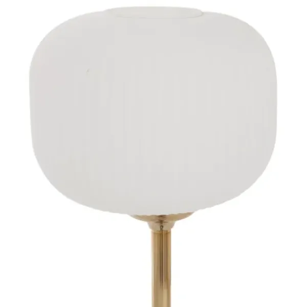 Table Lamps-Kirkland's Home Marble And Gold Metal Globe Table Lamp White