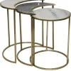 Accent & End Tables-Kirkland's Home Marble Moon Nesting Accent Tables, Set Of 3