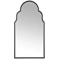 Decorative Mirrors-Kirkland's Home Maria Metal Arch Wall Mirror Black