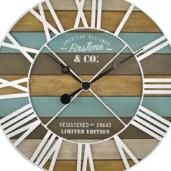 Clocks-Kirkland's Home Maritime Planks Wall Clock