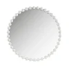 Decorative Mirrors-Kirkland's Home Marlowe White Beaded Round Wall Mirror, 36 In.