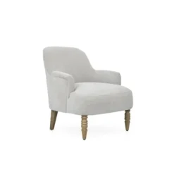 Accent Chairs-Kirkland's Home Martha Stewart Extended Seat Accent Chair Gray