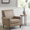 Accent Chairs-Kirkland's Home Martha Stewart Faux Leather Accent Chair Brown