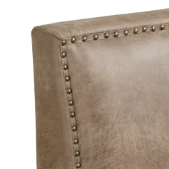 Accent Chairs-Kirkland's Home Martha Stewart Faux Leather Accent Chair Brown