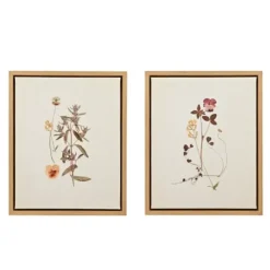 Framed Art-Kirkland's Home Martha Stewart French Herbarium Framed Art Set Ivory