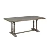 Dining Tables-Kirkland's Home Martha Stewart Tiffany Pedestal Dining Table Gray