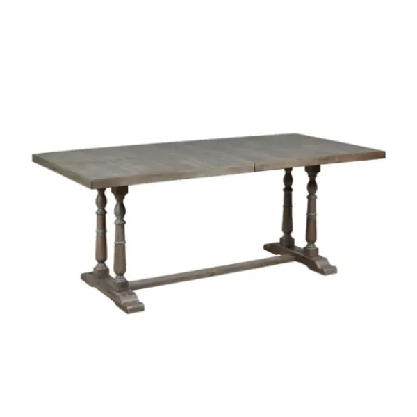 Dining Tables-Kirkland's Home Martha Stewart Tiffany Pedestal Dining Table Gray