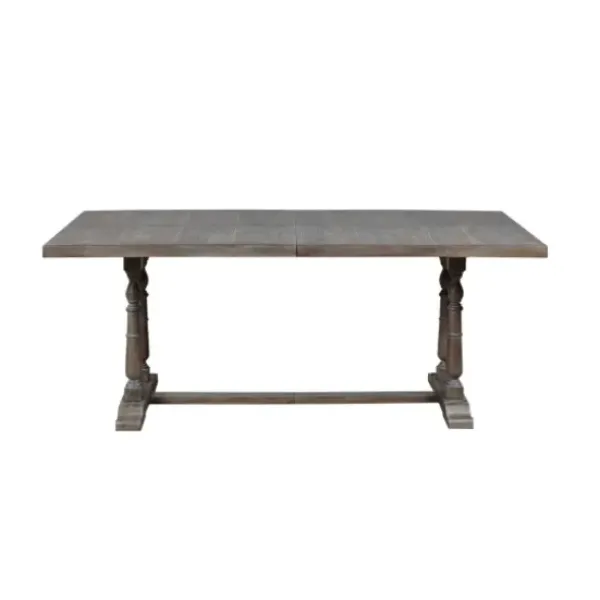 Dining Tables-Kirkland's Home Martha Stewart Tiffany Pedestal Dining Table Gray