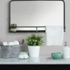Decorative Mirrors-Kirkland's Home Mason Metal Mirror With Shelf, 24X14 In.