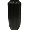 Vases-Kirkland's Home Matte Abstract Cylinder Vase Gold