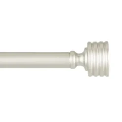 Curtain Rods & Hardware-Kirkland's Home Matte Adjustable Prism Curtain Rod, 72 In. Silver