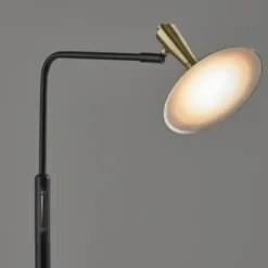Floor Lamps-Kirkland's Home Matte Black Adjustable Light And Color Floor Lamp Gold