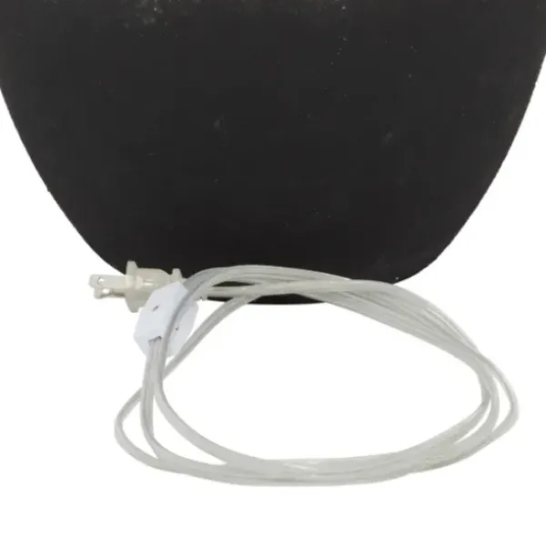 Table Lamps-Kirkland's Home Matte Black Ombre Textured Table Lamp, 23 In. White