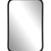 Decorative Mirrors-Kirkland's Home Matte Black Rectangular Wall Mirror
