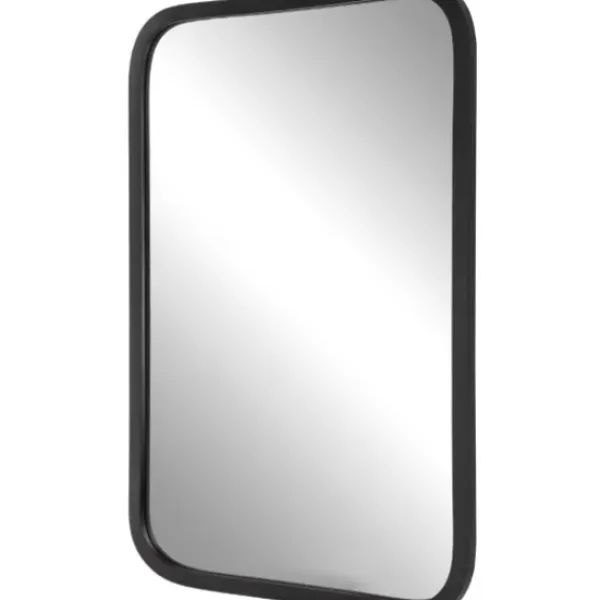 Decorative Mirrors-Kirkland's Home Matte Black Rectangular Wall Mirror