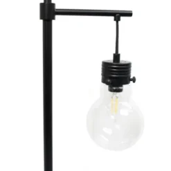 Floor Lamps-Kirkland's Home Matte Black Stephen Floor Lamp Clear