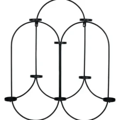 Sconces-Kirkland's Home Matte Black Tealight Wall Sconce
