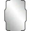 Decorative Mirrors-Kirkland's Home Matte Black Thin Linear Iron Frame Wall Mirror