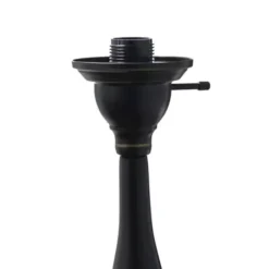Floor Lamps-Kirkland's Home Matte Bronze And Amber Reading Arm Torchiere Tan