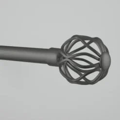 Curtain Rods & Hardware-Kirkland's Home Matte Bronze Catherine Curtain Rod, 120 In.