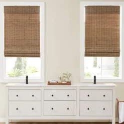 Curtain Rods & Hardware-Kirkland's Home Matte Bronze Modern Twist Curtain Rod, 120 In.