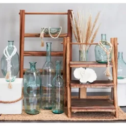 Vases-Kirkland's Home Matte Ceramic Vases, Set Of 3 Black
