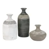 Vases-Kirkland's Home Matte Egg Shell Rotund Vase Ivory