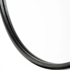 Decorative Mirrors-Kirkland's Home Matte Metal Frame Oval Wall Mirror Black