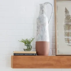 Vases-Kirkland's Home Matte Modern Vase, 9 In. Black