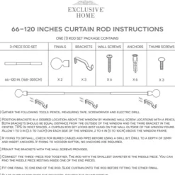 Curtain Rods & Hardware-Kirkland's Home Matte Silver Hyde Wrap Around Curtain Rod, 72 In.