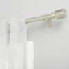 Curtain Rods & Hardware-Kirkland's Home Matte Silver Modern Twist Curtain Rod, 72 In.