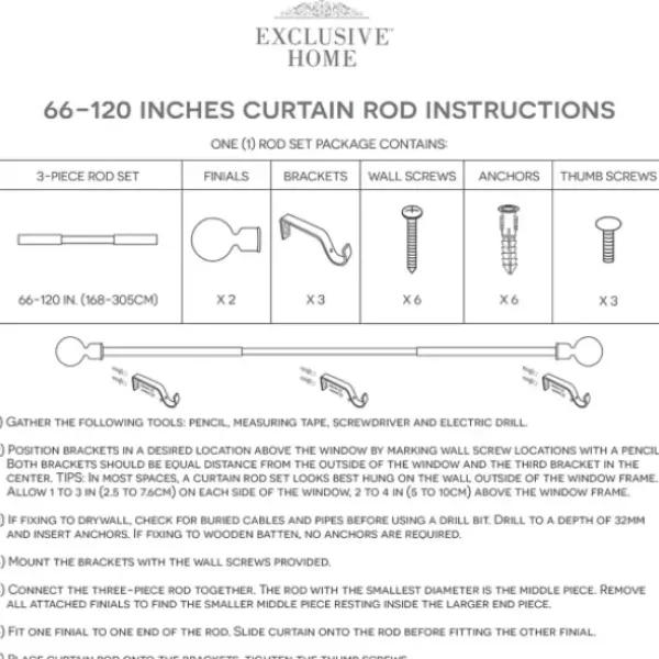 Curtain Rods & Hardware-Kirkland's Home Matte Silver Modern Twist Curtain Rod, 72 In.