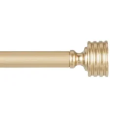 Curtain Rods & Hardware-Kirkland's Home Matte Silver Modern Twist Curtain Rod, 120 In.