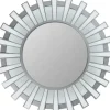 Decorative Mirrors-Kirkland's Home Matte Sunburst Wall Mirror Silver