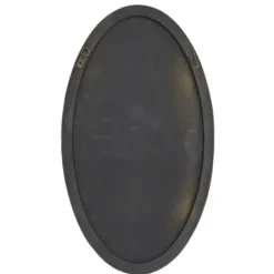 Decorative Mirrors-Kirkland's Home Matte Thin Wood Frame Oval Wall Mirror Gold