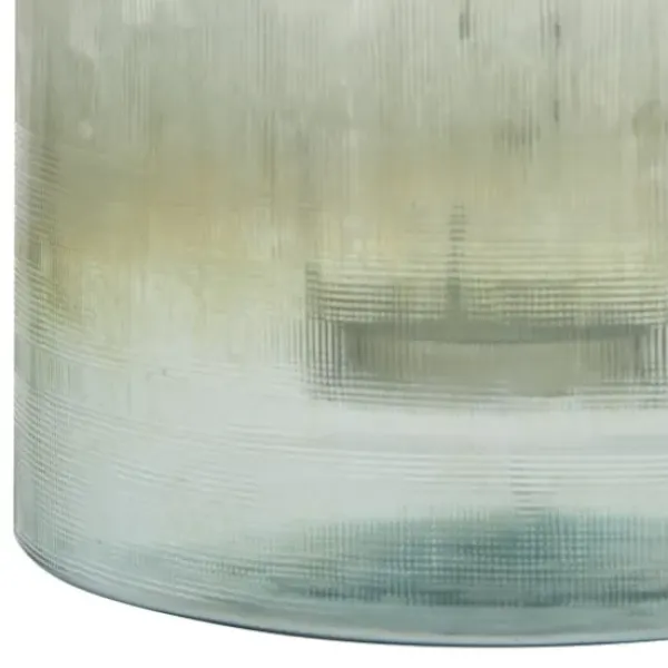 Candle Holders-Kirkland's Home Matte Turquoise Glass Candle Holder Blue