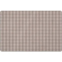 Kitchen & Floor Mats-Kirkland's Home Mauve And Gray Plaid Kitchen Mat Pink/Gray