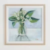 Framed Art-Kirkland's Home May Lily Of The Valley Framed Art Print Green/Gray/White