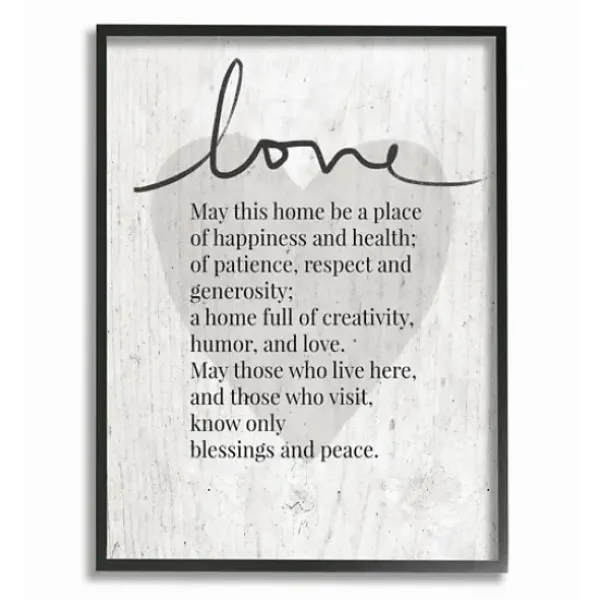 Wall Quotes & Signs-Kirkland's Home May This Home Framed Giclee Canvas Art Print Gray