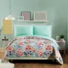 Quilts-Kirkland's Home Mayflower Blue 2-Pc. King Bedding Quilt Set Blue/Orange/Gray