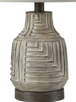 Table Lamps-Kirkland's Home Maze Design Table Lamp Tan