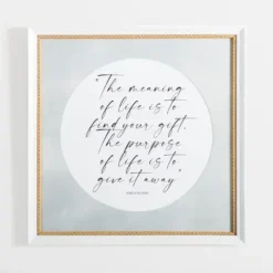 Wall Quotes & Signs-Kirkland's Home Meaning Of Life Wall Plaque White/Gray