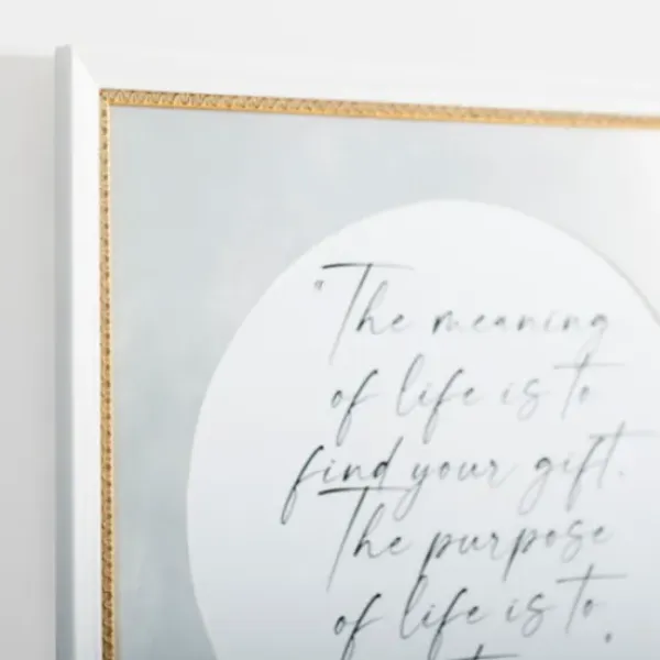 Wall Quotes & Signs-Kirkland's Home Meaning Of Life Wall Plaque White/Gray