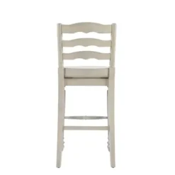 Bar Stools & Counter Height Stools-Kirkland's Home Melvin Distressed Wash Bar Stool White