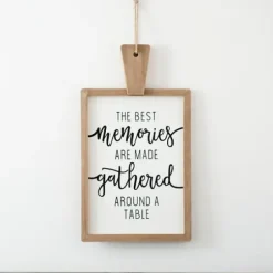 Wall Quotes & Signs-Kirkland's Home Memories Around A Table Cutting Board Wall Plaque Brown/White