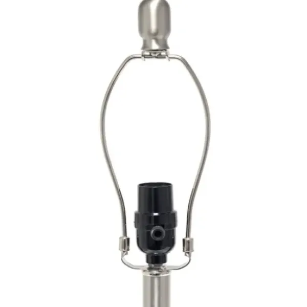 Table Lamps-Kirkland's Home Mercury Hammered Glass Shade Table Lamp White