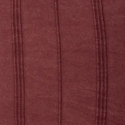 Pillows-Kirkland's Home Merlot Striped Organic Cotton Throw Pillow Red